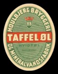 Taffel Hvidtl etiket fra Houlbjerg Bryggeri og Mineralvandsfabrik  -  Kender du historien, rstal m.v.?