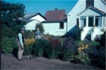 Foto taget som lysbillede i 1960erne. Hvem er personerne?