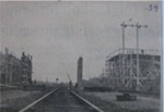 Opførelsen af broen over Jernbanen ved Laurbjerg. Arbejdet udføres af Ingeniørfirmaet Wright, Thomsen og Kier A/S