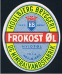 Etiket fra det lokale Houlbjerg Bryggeri str. H91 x B75 mm. - Kender du historien? Åstal, personer, mv.