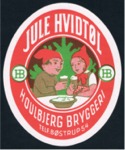 Etiket fra det lokale Houlbjerg Bryggeri str. H100 x B82 mm - Kender du historien? Åstal, personer, mv.