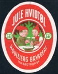 Etiket fra det lokale Houlbjerg Bryggeri str. H84 x B67 mm - Kender du historien? stal, personer, mv.