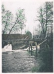 Det vi i dag kender som Ljstrup dambrug. Slusen med Nymlle i baggrunden. Fotoet er fra 1906 eller tidligere og stammer fra postkort som du kan se andet sted p siden