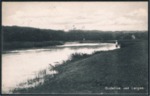 Parti taget fra gudenåen mod Løjstrup Hovedgård. Postkort afsendt LANGAA den 20.2.1907 til KØBENHAVN