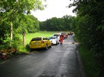 De gamle spor gennem Laurbjerg by, ca. 1,2 km, skulle opgraderes med nye skinner/betonsveller i weekenden 16 -18 juni 2012.<br>Bane Danmark, sikkerhedsfolk, og det tyske jernbaneselskab selskab H. F. Wiebe, var mdt talstrkt op.<br>Arbejdet var mest omfattende om natten og afledte en del stj. specielt nr togene startede trak lokomotivfreren i hornet, for at advare banearbejderne.